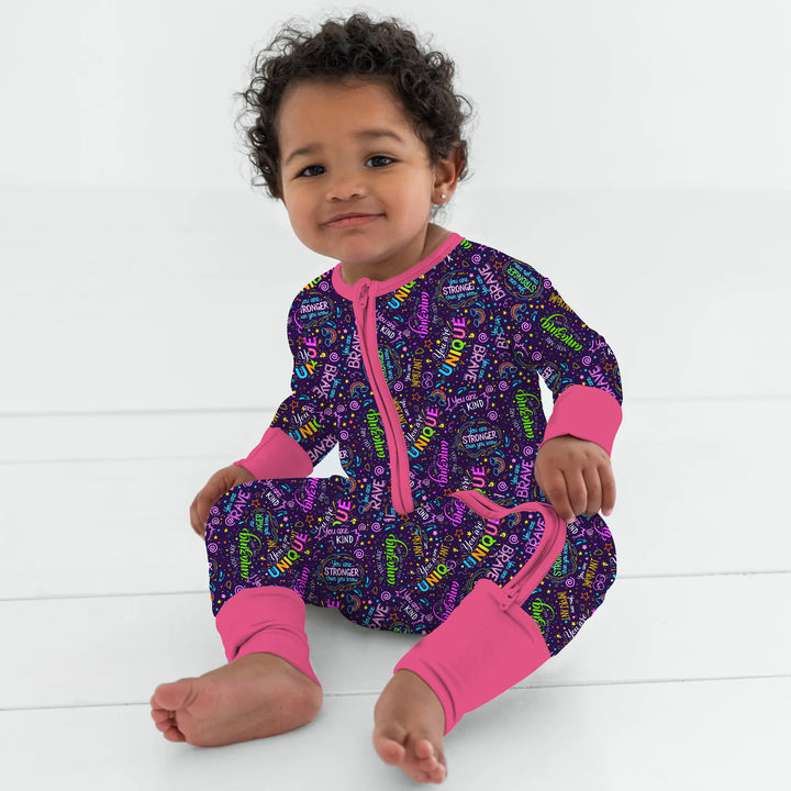 Rainbow Affirmations Convertible Zippy , Rainbow Affirmations Convertible Zippy - 0-3M