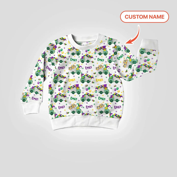 Mardi Gras Trucks Bambus-Rundhals-Sweatshirt