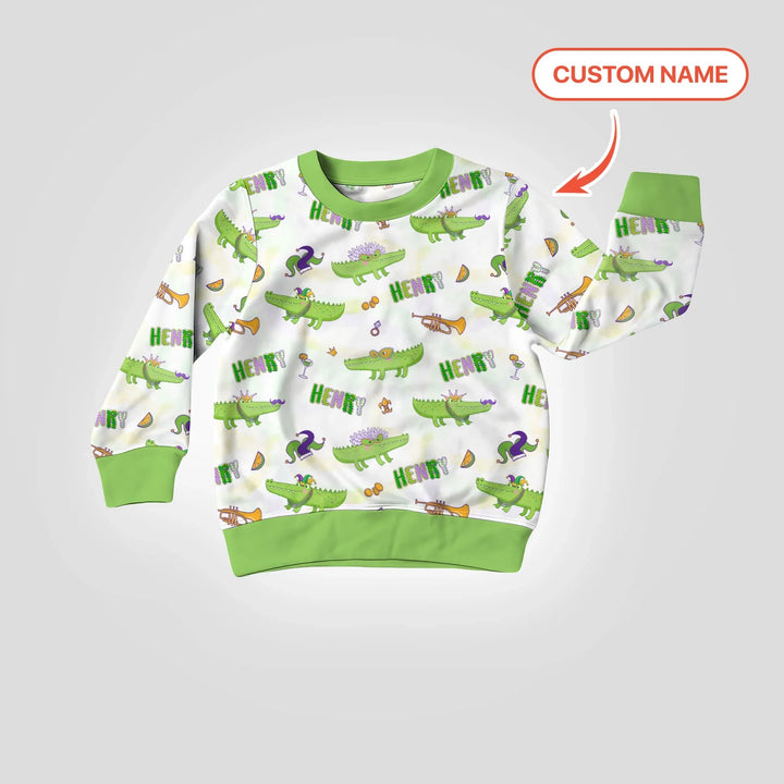 Alligator Mardi Gras Festival Crewneck Sweatshirt