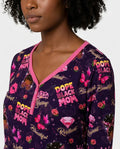 Dope Black Queen Bambus Schlafanzug Set für Damen