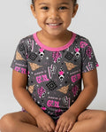 Western Mama & Me Matching  Bamboo Two Piece Short Sleeve Shorts Pajama Set