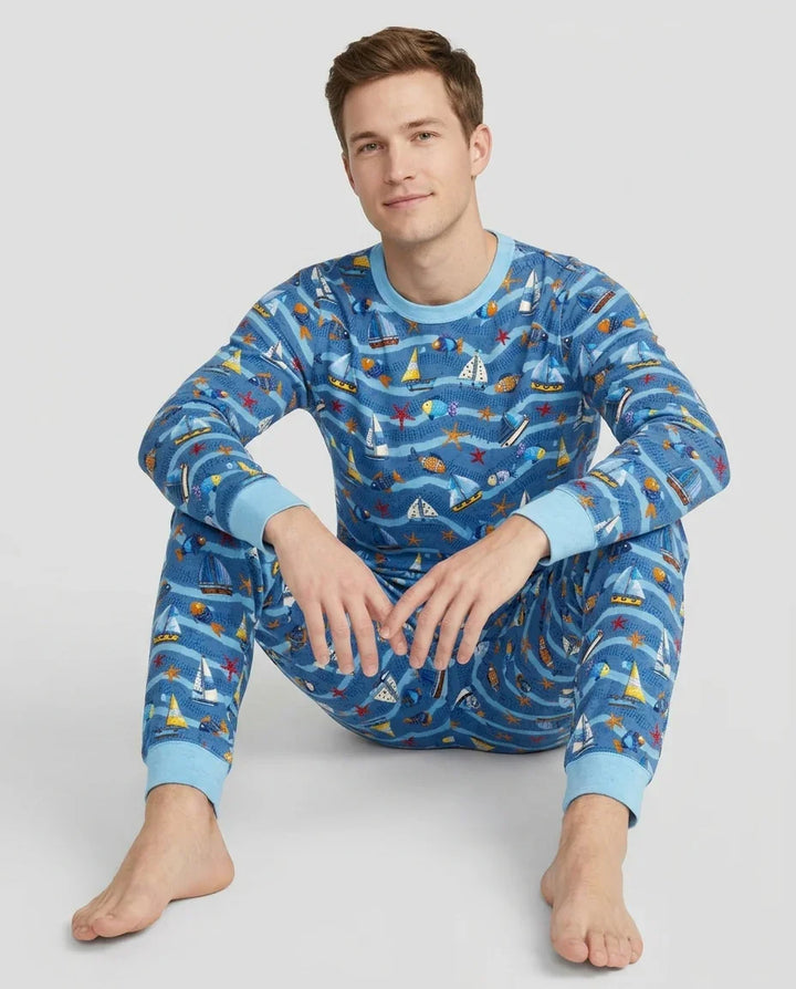 Blue Sail La Vie Family Matching Men's Pajama Set