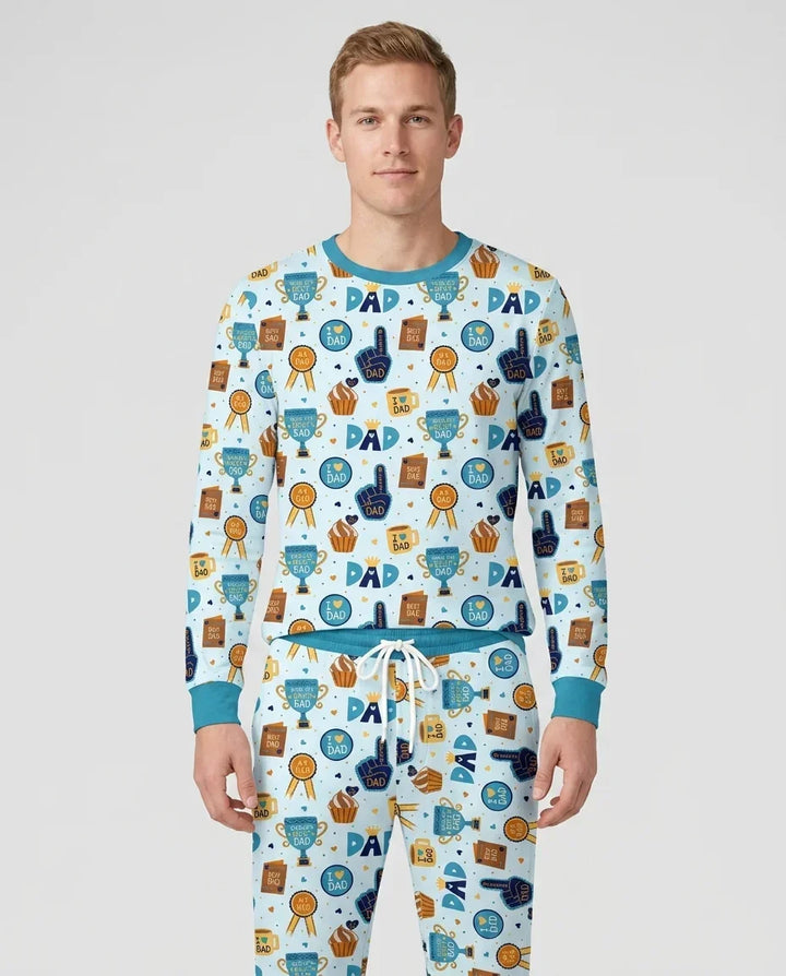 World's Best Dad Bamboo Men's Pajama Set