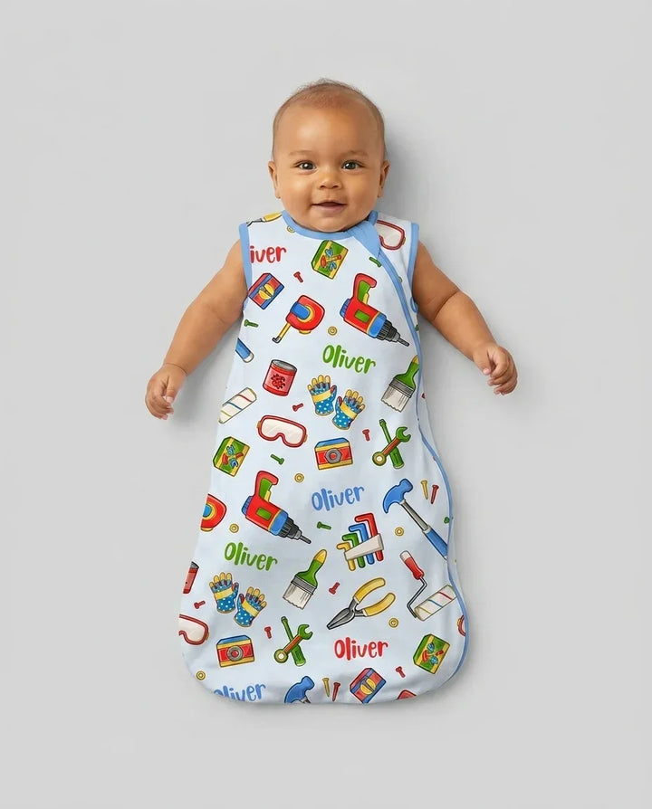 Custom Name Dad & Me Fixer Crew Bamboo Sleep Bag