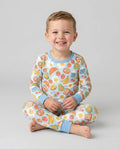 Breakfast Buddies Family Matching Bamboo Two Piece Long Sleeve Pajama Set