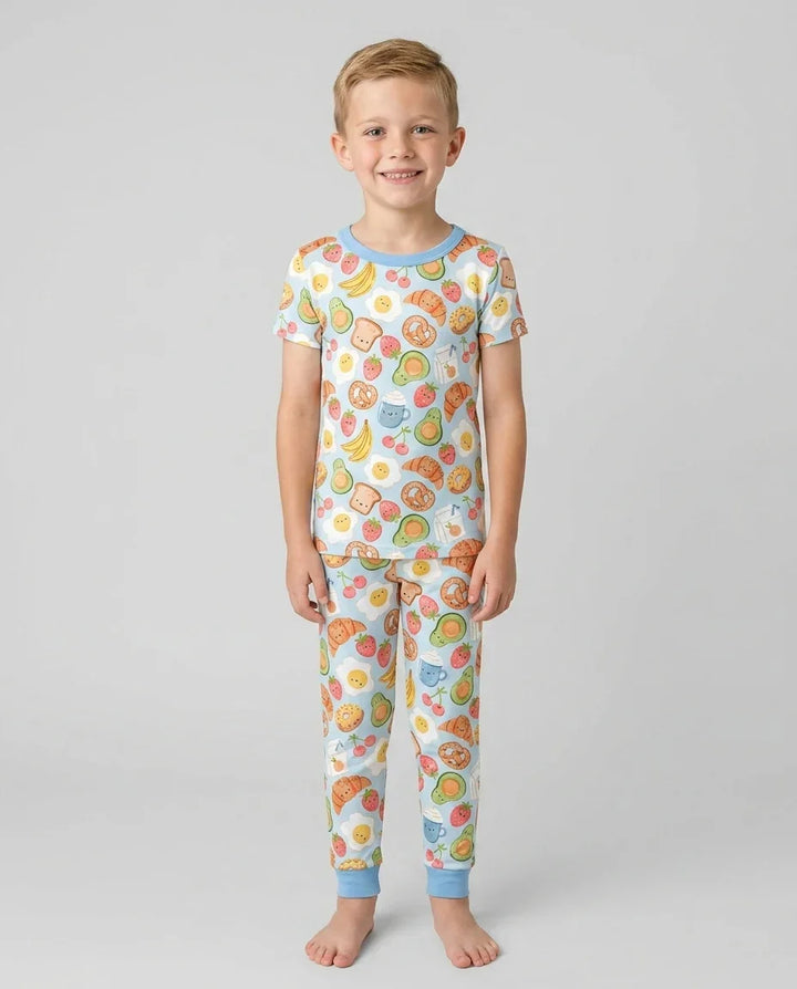 Zweiteiliges, kurzärmliges Pyjama-Set mit Marienkäfern