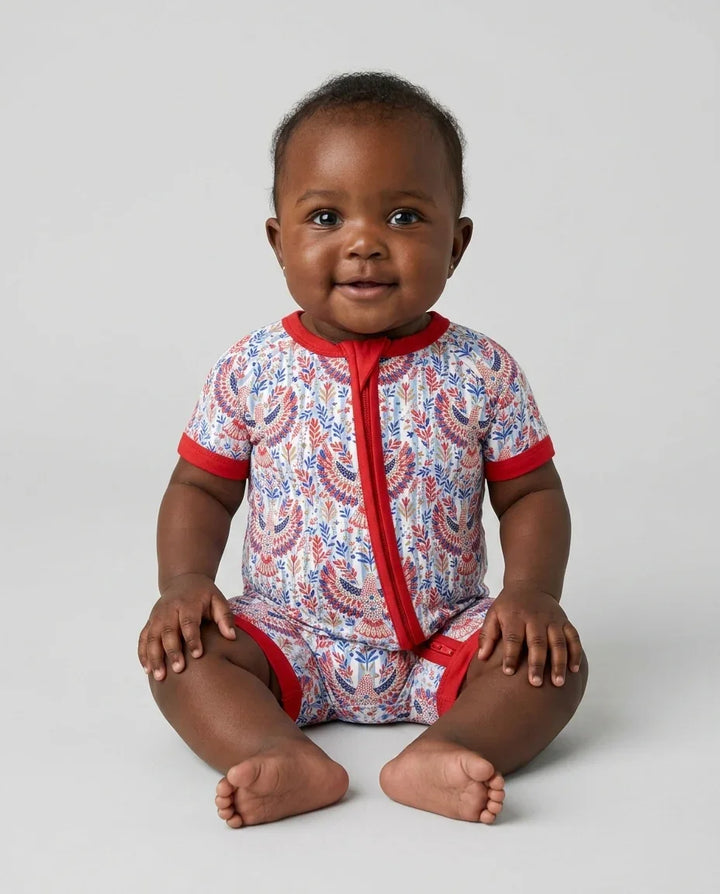 Patriotic Eagle Bamboo Shorty Zippy