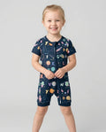 Space Alphabet Bamboo Shorty Zippy