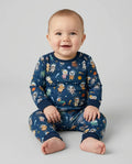 Conjunto de pijama de dos piezas de bambú con mangas largas, plantilla PERSONALIZADA