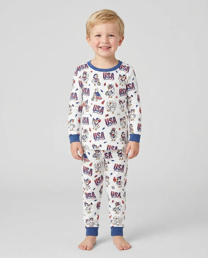 Conjunto de pijama de dos piezas de bambú con mangas largas, plantilla PERSONALIZADA