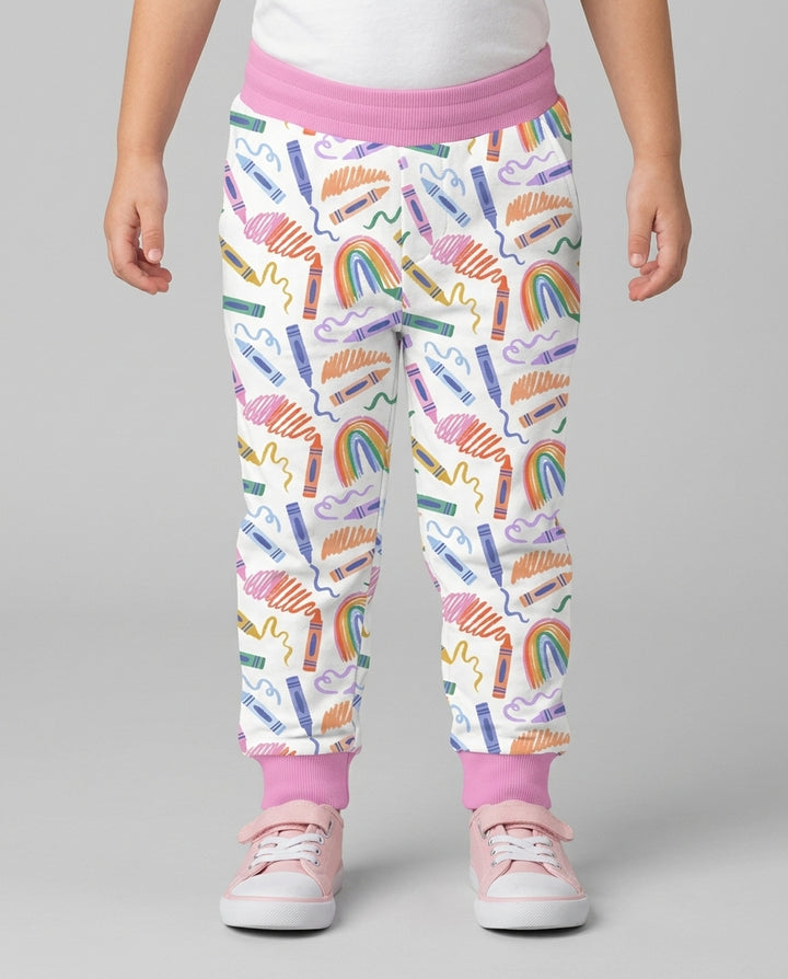 Crayon Chaos Bamboo Jogger