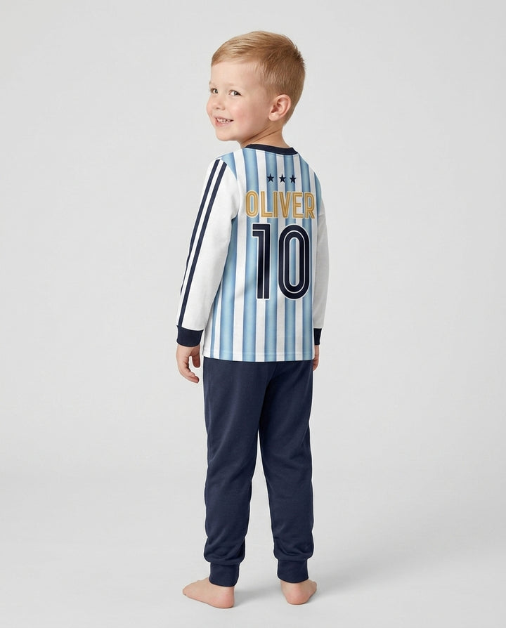 Conjunto de pijama de dos piezas de bambú con mangas largas, plantilla PERSONALIZADA