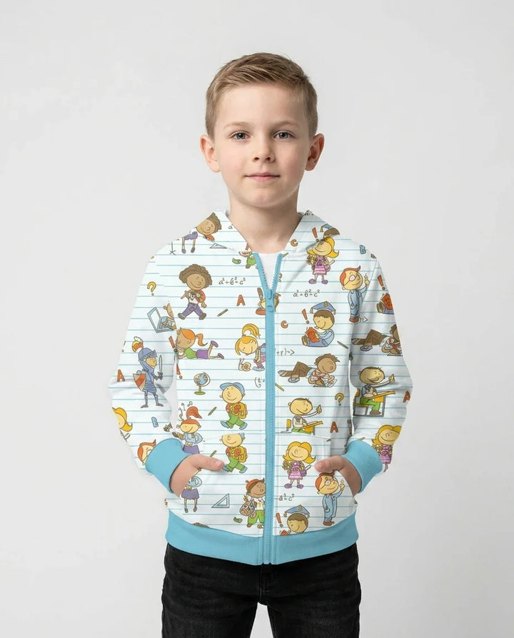 School Days Adventure Bamboo Zip Hoodie