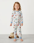 The North Pole Map Bamboo Two Piece Long Sleeve Pajama Set