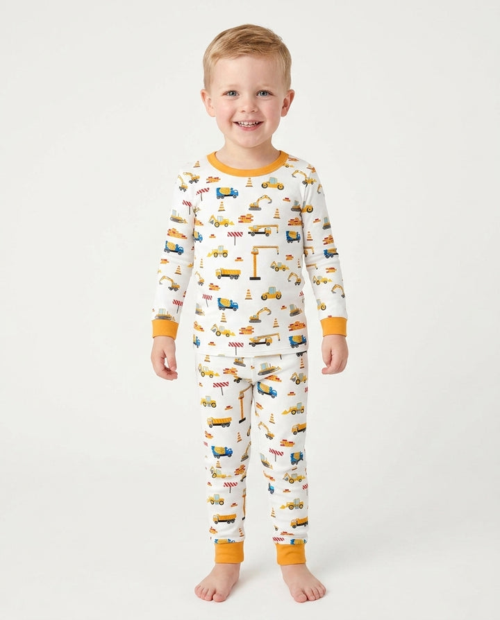 Construction Bamboo Two Piece Pajama Set