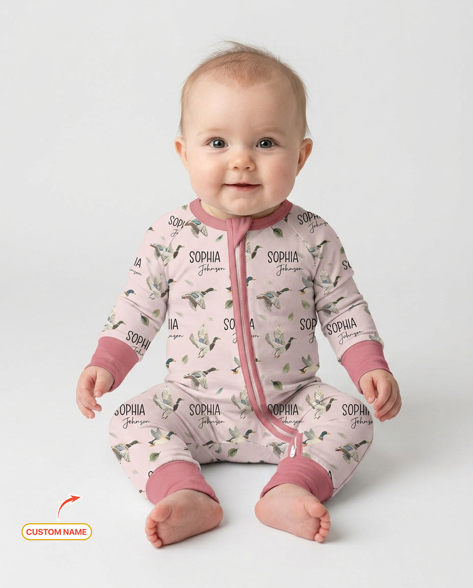 Custom Name Mallard Duck Bamboo Convertible Zippy