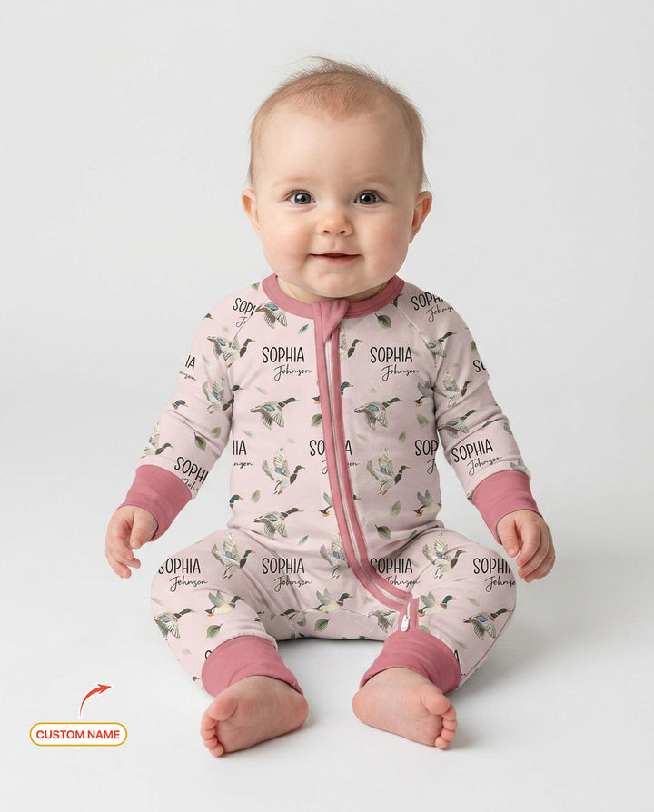 Custom Name Mallard Duck Bamboo Convertible Zippy