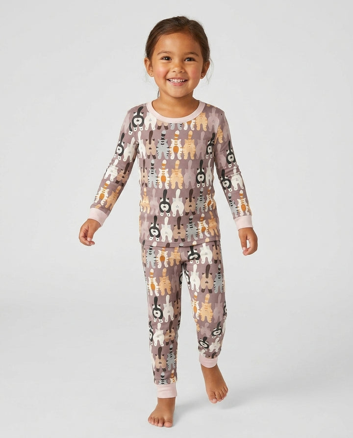 Cheeky Tails Bamboo Two Piece Long Sleeve Pajama Set