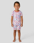 Americana Bloom Two Piece Short Sleeve Shorts Pajama Set