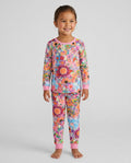 Rainbow Blooms Bamboo Two Piece Pajama Set