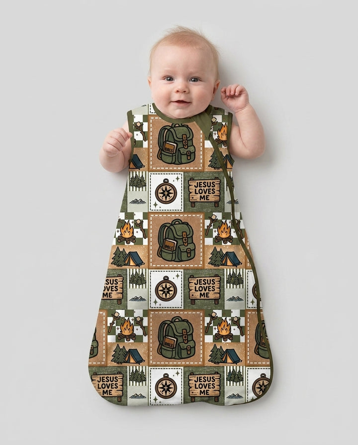 Camping Jesus Loves Me Bamboo Sleep Bag