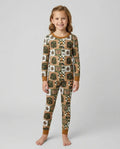 Camping Jesus Loves Me Bamboo Two Piece Long Sleeve Pajama Set