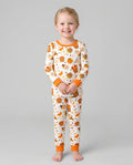 Fall Caramel Apple Family Matching Bamboo Two Piece Long Sleeve Pajama Set