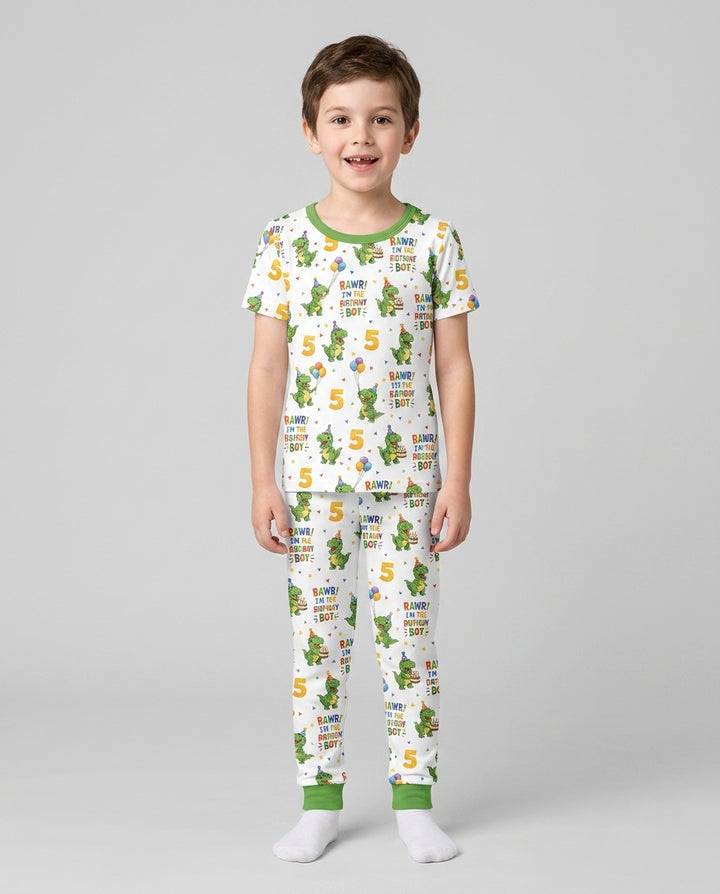 Zweiteiliges, kurzärmliges Pyjama-Set mit Marienkäfern