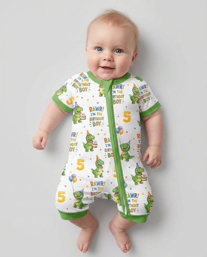 Plantilla PERSONALIZADA de Bambú Pijama Corto con Cremallera