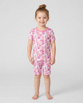 Kawaii Magical Girl Wand Bamboo Two Piece Short Sleeve Shorts Pajama Set
