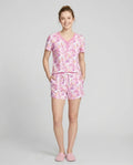 Kawaii Magical Girl Wand Bamboo Women Short Sleeve Short Pajama Set
