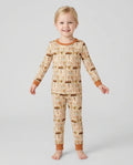 Farmhouse Fall Goose Family Matching Bamboo Two Piece Long Sleeve Pajama Set