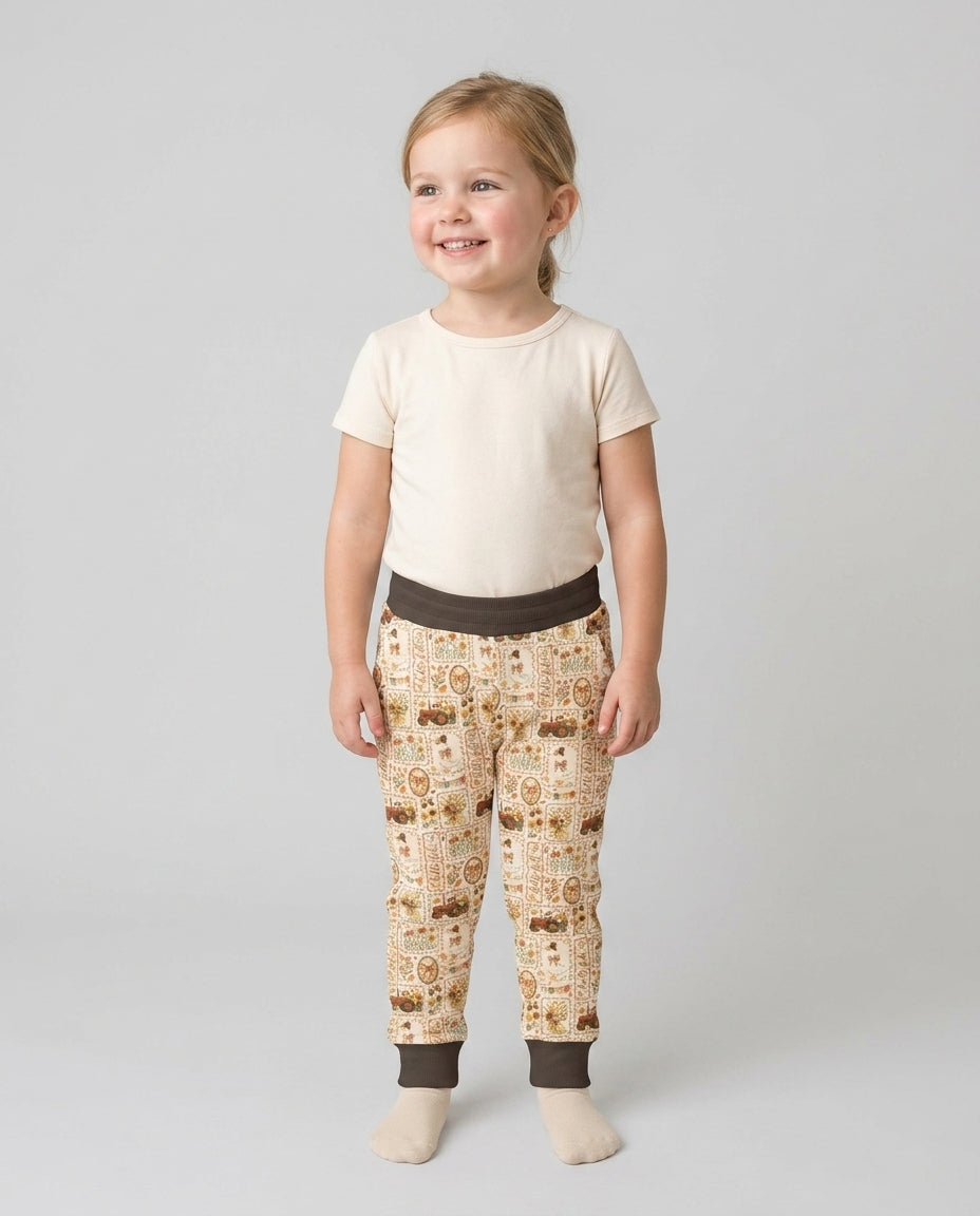 Plantilla de pantalón jogger de bambú