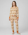 Farmhouse Fall Goose Family Matching Bamboo Women Pajama Set