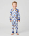 Pumpkin Toile Family Matching Bamboo Two Piece Long Sleeve Pajama Set