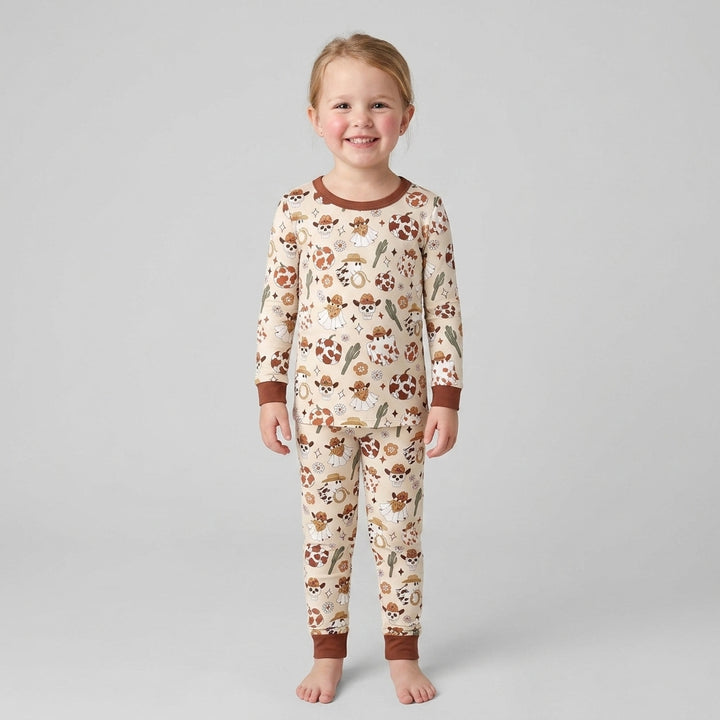 Spooky Rodeo Bamboo Two Piece Long Sleeve Pajama Set