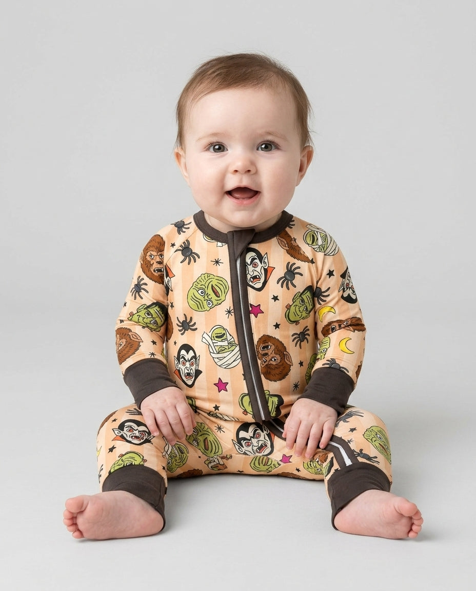 Creepy Crew Family Matching Bamboo Convertible Zippy