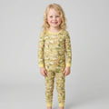 The Lord Is My Shepherd Watercolor Bamboo Two Piece Long Sleeve Pajama Set