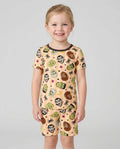 Creepy Crew Family Matching Bamboo Two Piece Short Sleeve Shorts Pajama Set