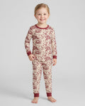 Fall Pumpkin Toile Family Matching Bamboo Two Piece Long Sleeve Pajama Set
