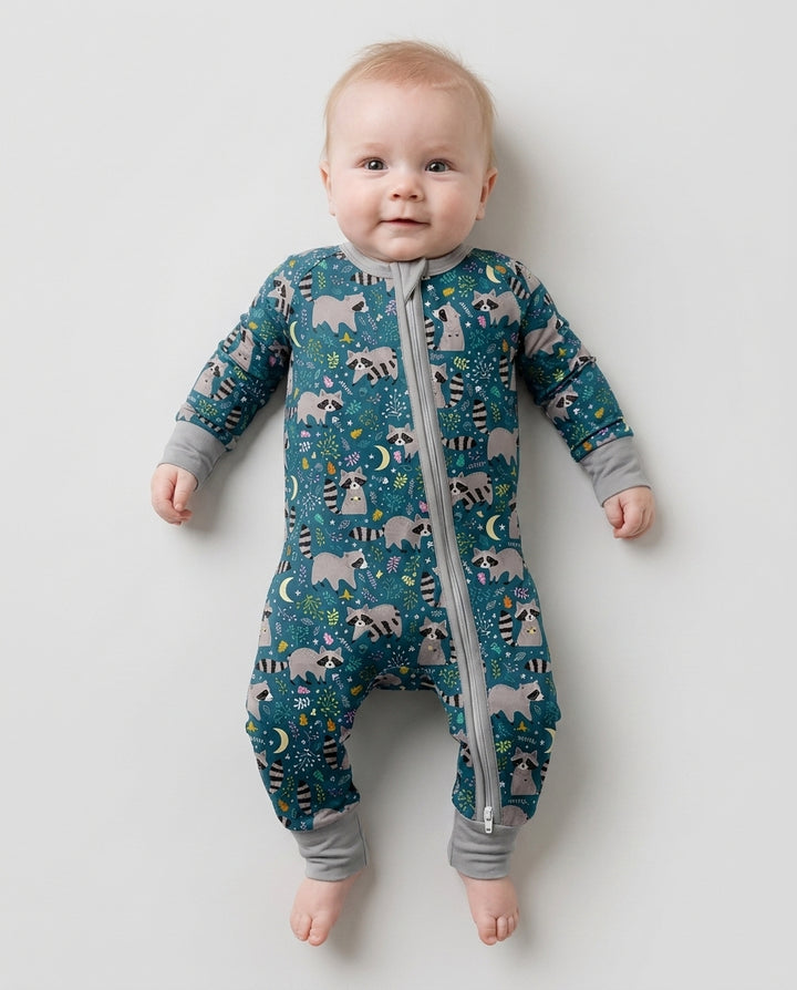 Midnight Raccoons Bamboo Convertible Zippy