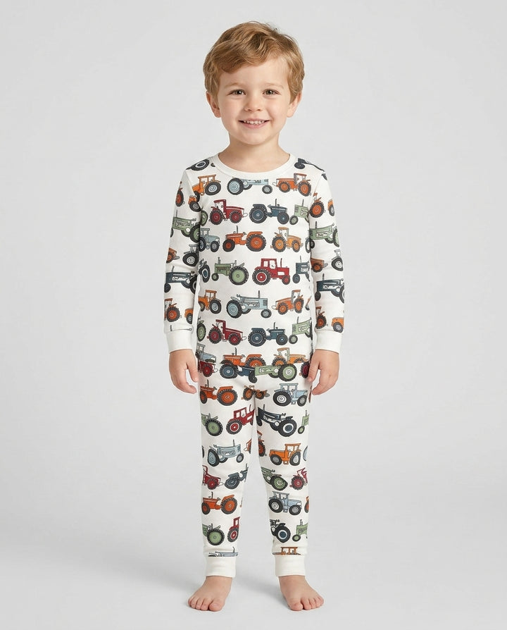 Tiny Tractors Bamboo Two Piece Pajama Set