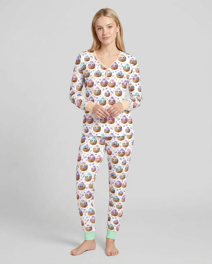 Vorlage Bambus Damen Pyjama Set