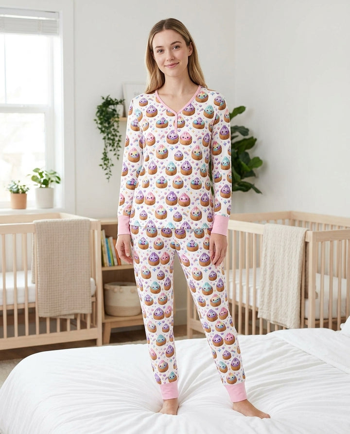 Vorlage Bambus Damen Pyjama Set