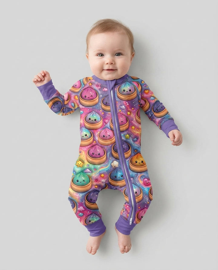 Kawaii Glitter Dumpling Bamboo Convertible Zippy