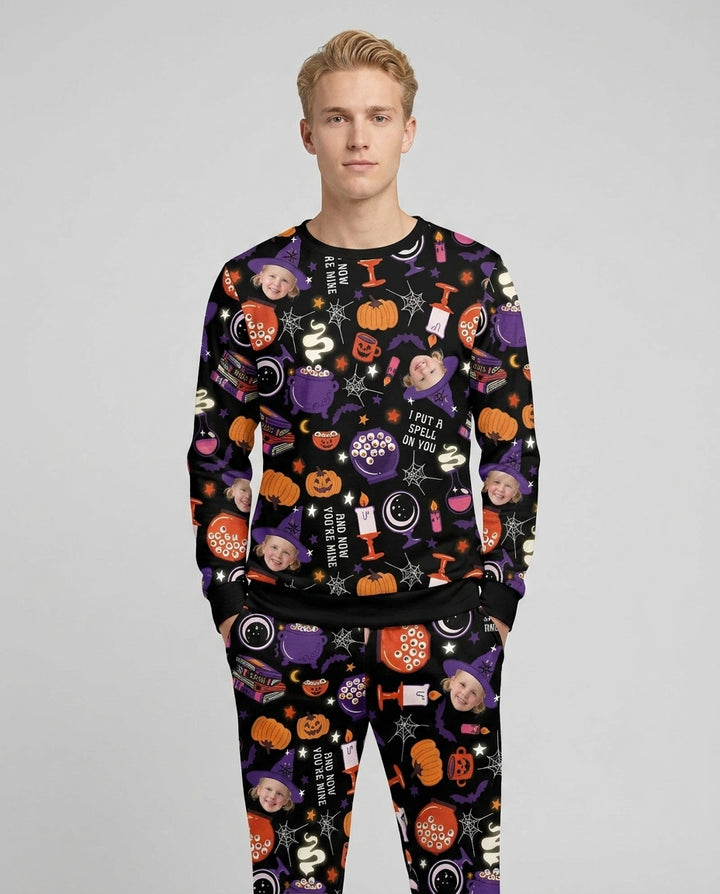 Halloween Little Witch Bamboo Men's Pajama Set