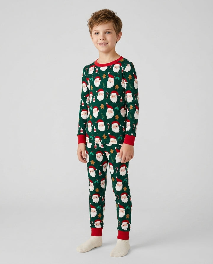 Christmas Sweet Santa Bamboo Two Piece Long Sleeve Pajama Set