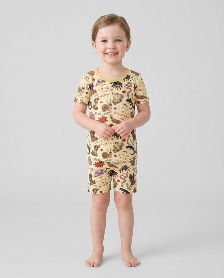 Love the Unloved Bamboo Two Piece Short Sleeve Shorts Pajama Set