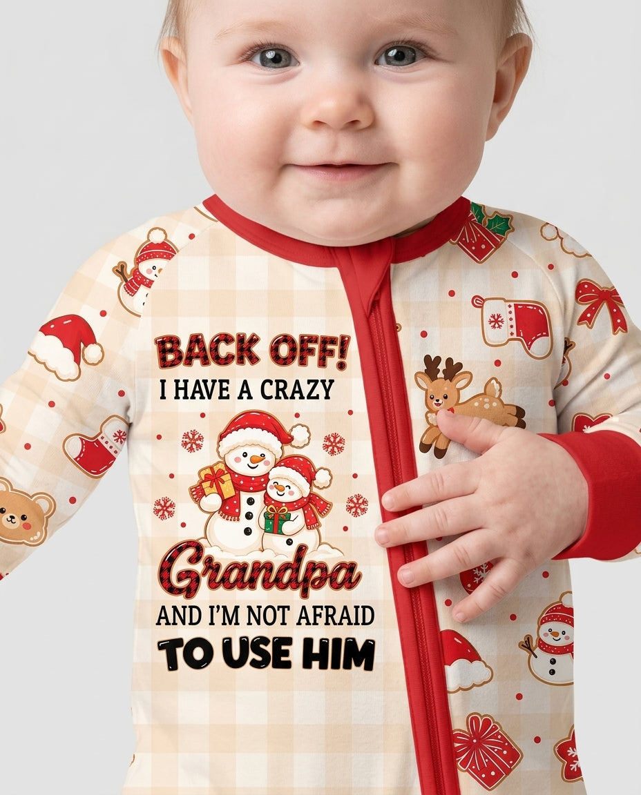 Back Off I Have A Crazy Grandpa Bamboo Convertible Zippy