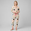 Playful Farm Chicken Bamboo Women Pajama Set